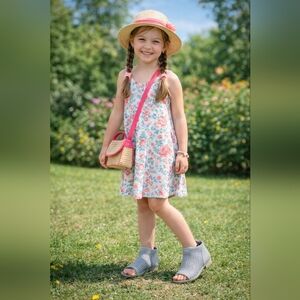 Girl sandals perforated Sz 2